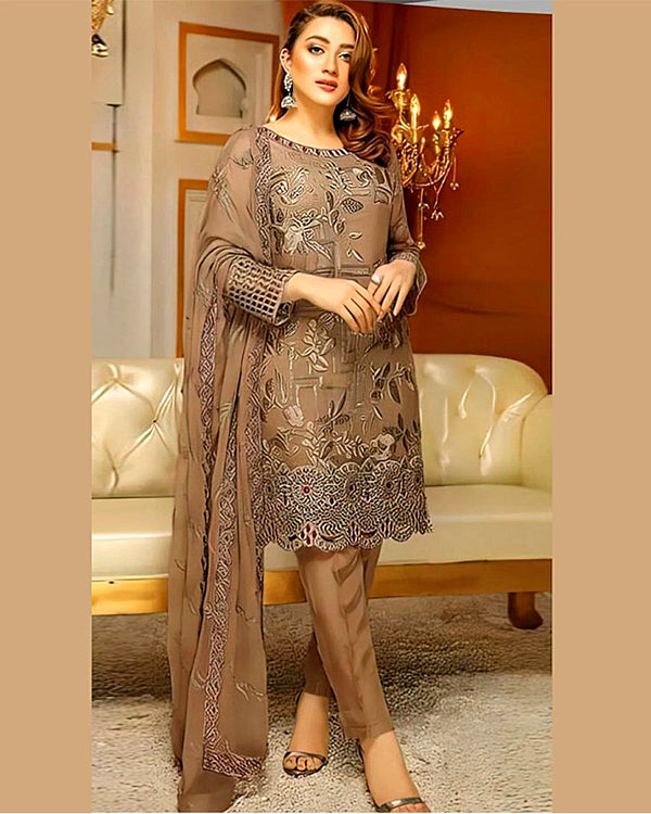Linen 3PC Embroidered-824