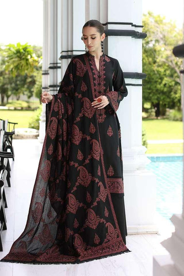 Dhanak-3PC Embroidered Shirt with Dhanak Embroidered Shawl-225