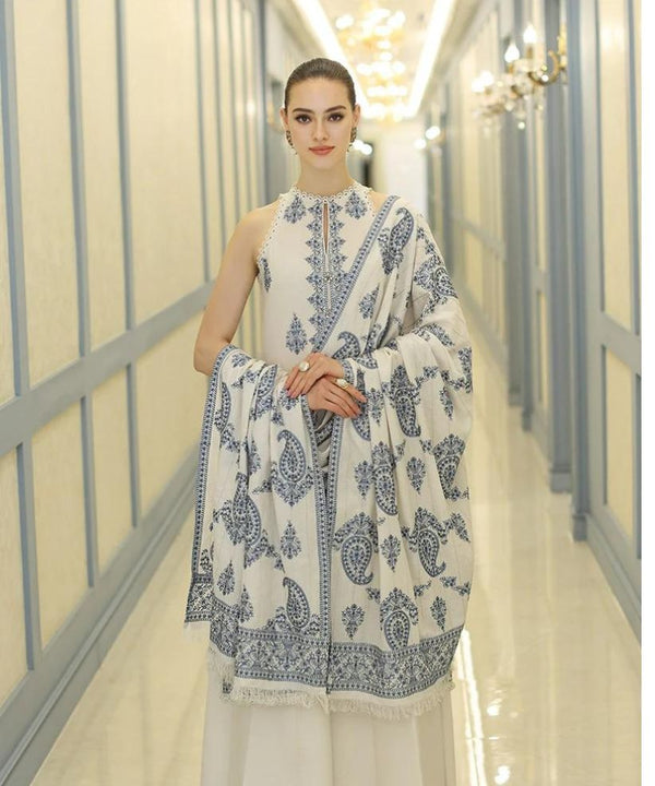 Bareeze Dhanak 3PC Embroidered With Dhanak Shawl Embroidered-101